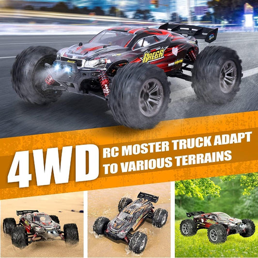 Xinlehong 1:16 RC Brushless 36 km/s 2.4Ghz 4WD USB Şarj Mavi Yüksek Hızlı Uzaktan Kumandalı Araba | Su Geçirmez Gövde 60 Metre Kumanda Mesafesi