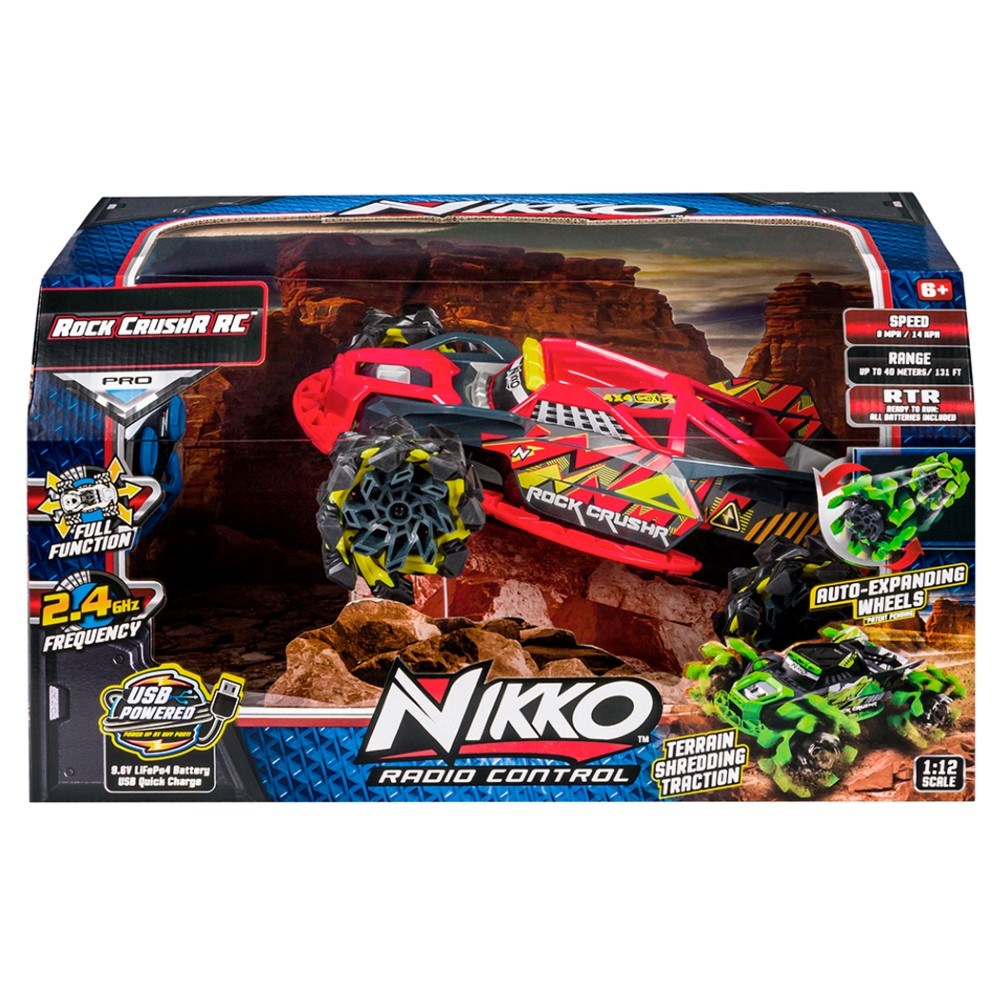 Nikko 1:12 RC Rock Crushr 4WD Uzaktan Kumandalı Araba kırmızı