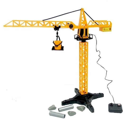Suncon RC İş Makinesi 360 Derece Dönebilen 55 Cm Kablo Kumandalı Kule Vinç | 3 Yaş ve Üzeri Çocuklar İçin