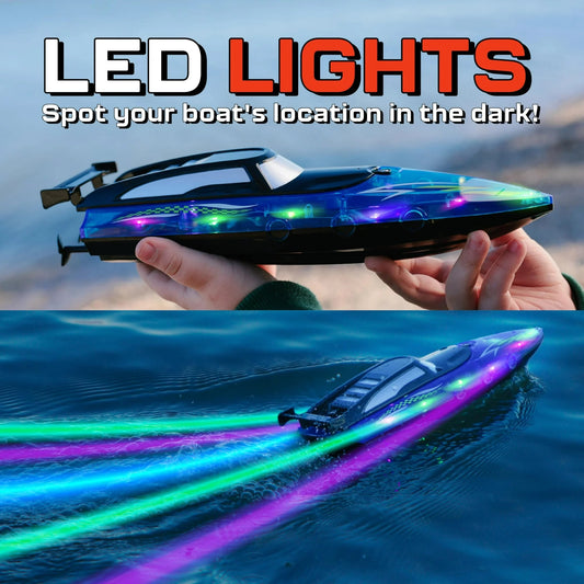 RC Sport Boat Uzaktan Kumandalı Tekne 2.4 Ghz USB Şarj LED Işıklı