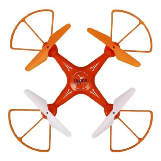 H010 RC Quadcopter Uzaktan Kumandalı Drone 2.4 Ghz 32 Cm USB Şarj 360° Takla Pervane Korumalı Tek Tuşla Geri Çağarma Turuncu