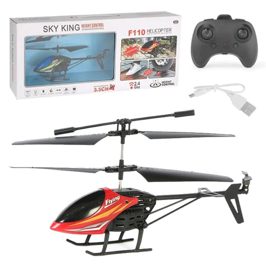 Can Sky King F110 Uzaktan Kumandalı Helikopter | 2.4 Ghz USB Şarj 3.5 Kanal Stabil Uçuş 20 Cm Dayanıklı Yapı Başlangıç Seviyesi 14+ Yaş ve Üzeri Çocuklar İçin