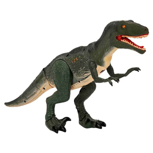 Crazoo RC Dinozor Infrared Uzaktan Kumandalı Hayvan | 46 Cm Yürüyen Model Gerçekçi Kükreme Sesi ve Parlak Işıklar 3+ Yaş Çocuklar İçin Kumoyu Oynamaya Hazır!
