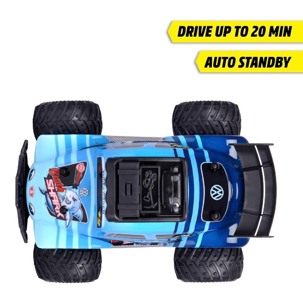 Dickie 1:18 Volkswagen Beetle Monster Bug Uzaktan Kumandalı Araba | 2.4 Ghz USB Şarj 23 Cm 12 Km/s Işıklı Off-Road 6+ Yaş ve Üzeri Çocuklar İçin