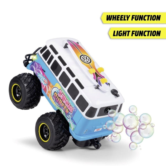 Dickie 1:20 Volkswagen T1 Bubble Bus Uzaktan Kumandalı Minibüs | 2.4 Ghz USB Şarj 30 Cm Baloncuk Fonksiyonlu Işıklı Sistem 6+ Yaş ve Üzeri Çocuklar İçin