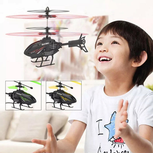 LH 1804 El Sensörlü Helikopter USB Şarj 20 Cm Yeşil