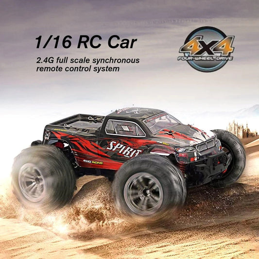 Xinlehong 1:16 RC Brushless 52 km/s 2.4Ghz 4WD USB Şarj Mavi Yüksek Hızlı Uzaktan Kumandalı Araba | Su Geçirmez Gövde 60 Metre Kumanda Mesafesi