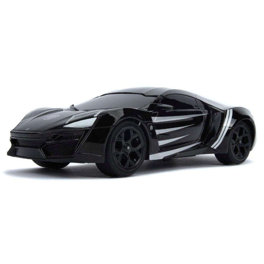 Jada 1:16 Black Panther Lykan Hypersport Uzaktan Kumandalı Araba | 2.4 Ghz USB Şarj 29 Cm Marvel Avengers Lisanslı Turbo Modlu 6+ Yaş ve Üzeri Çocuklar İçin