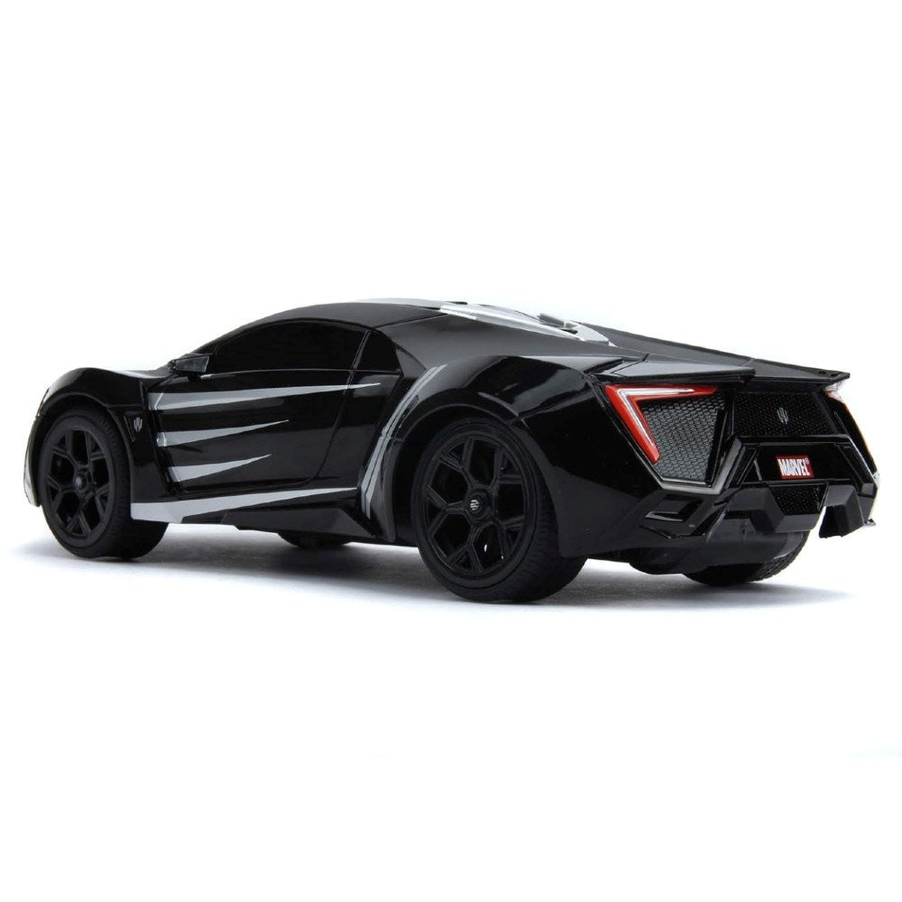 Jada 1:16 Black Panther Lykan Hypersport Uzaktan Kumandalı Araba | 2.4 Ghz USB Şarj 29 Cm Marvel Avengers Lisanslı Turbo Modlu 6+ Yaş ve Üzeri Çocuklar İçin