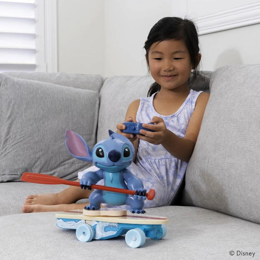 Jada 1:20 Surfer Stitch Uzakntan Kumandalı Araç | 2.4 Ghz 25 Cm Disney Lisanslı Wheelie (Ön Kaldırma) ve 360° Spin Fonksiyonlu +3 Yaş ve Üzeri Çocuklar İçin