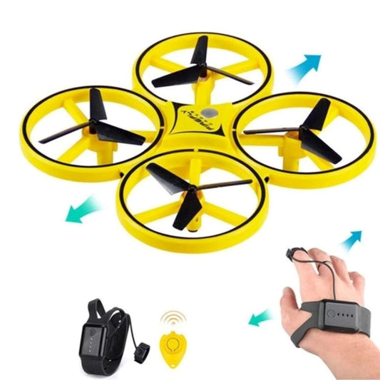 Pasifik Firefly D10H RC Quadcopter Uzaktan Kumandalı El Sensörlü Drone | 2.4 Ghz Gravity Sensörlü El Kontrolü 17 Cm Sarı Hareketle Kontrol 6+ Yaş ve Üzeri Çocuklar İçin