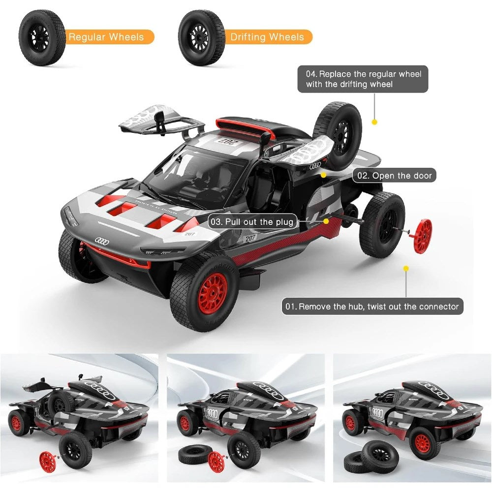 Rastar 1:14 Audi RS Q E-Tron E2 Drift Uzaktan Kumandalı Rally Arabası | 2.4 Ghz Full Fonksiyon 33 Cm LED Farlar