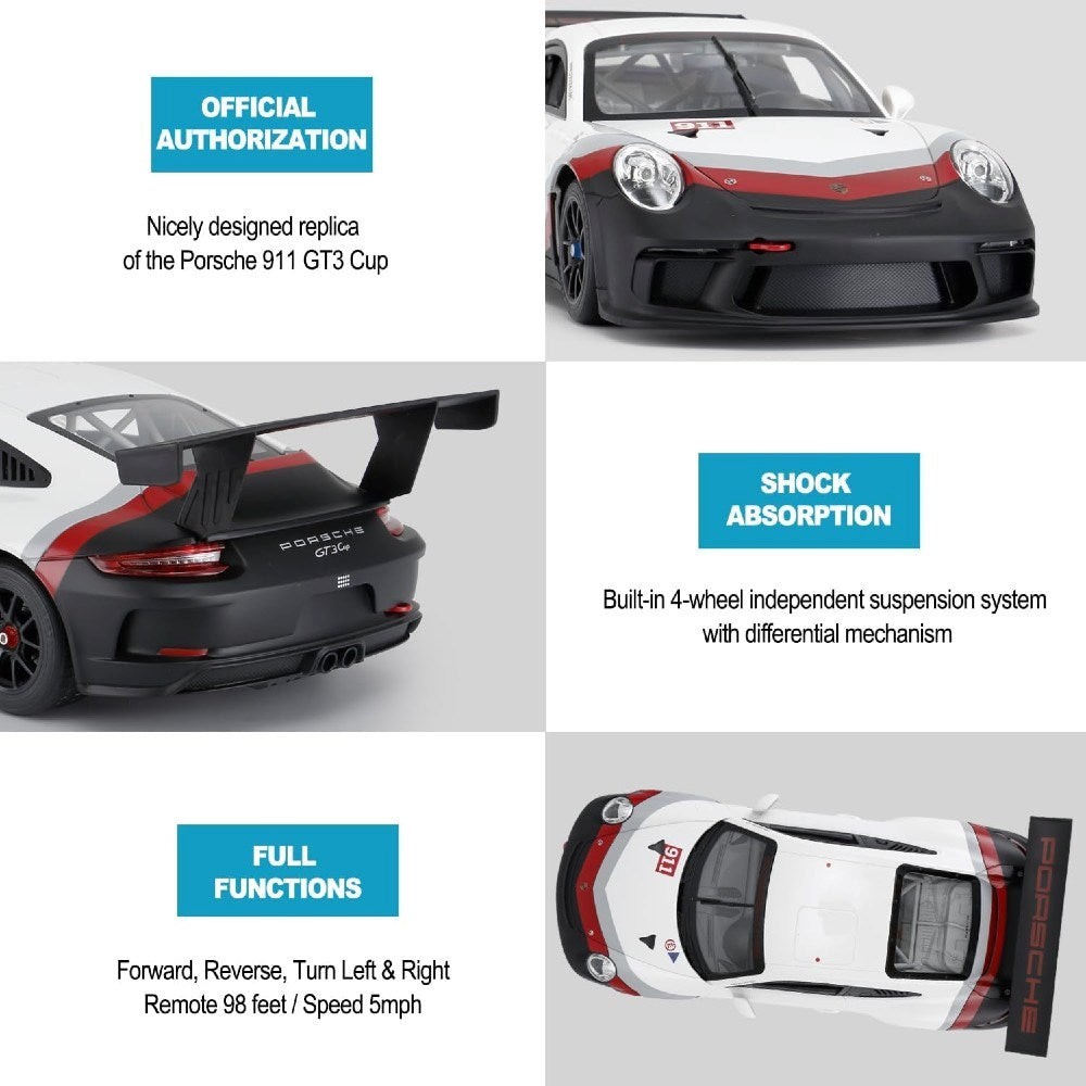 Rastar 1:14 Porsche 911 GT3 Cup Uzaktan Kumandalı Araba