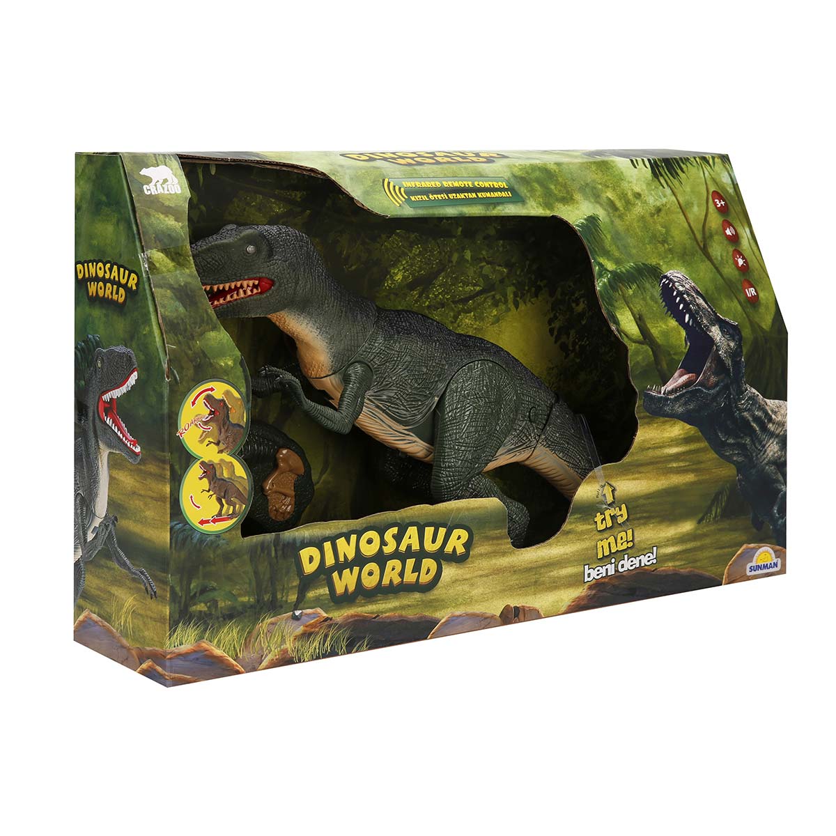 Crazoo Dinosaur World Uzaktan Kumandalı Haraketli Dinozor