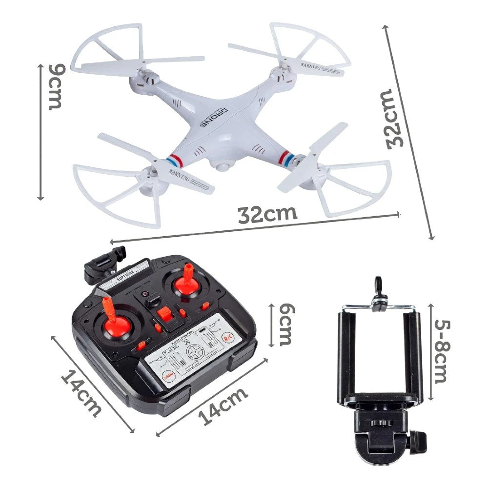 Asya TD-08 Quadcopter Uzaktan Kumandalı Kameralı Drone | 2.4 Ghz USB Şarj 32 Cm 0.3 MP Kamera 2 Uçuş Modu Otomatik Geri Dönüş 14+ Yaş ve Üzeri Çocuklar İçin