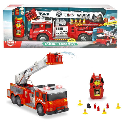 Dickie 1:16 Aerial Ladder Truck Uzaktan Kumandalı İtfaiye Aracı | 2.4 Ghz 62 Cm Su Püskürtmeli Sesli ve Işıklı 6+ Yaş ve Üzeri Çocuklar İçin