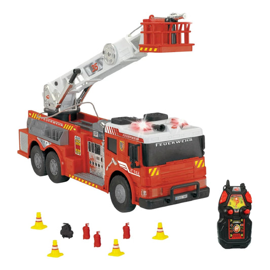 Dickie 1:16 Aerial Ladder Truck Uzaktan Kumandalı İtfaiye Aracı | 2.4 Ghz 62 Cm Su Püskürtmeli Sesli ve Işıklı 6+ Yaş ve Üzeri Çocuklar İçin