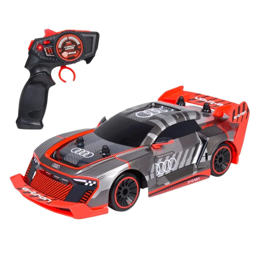 Dickie 1:16 Audi S1 E-Tron Quattro Drift Car Uzaktan Kumandalı Araba | 2.4 Ghz USB Şarj 30 Cm  12 Km/s 4WD Çekiş Sistemi 6+ Yaş ve Üzeri Çocuklar İçin