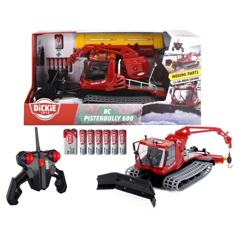 Dickie 1:18 Pistenbully 600 Uzaktan Kumandalı Kar Küreyici | 2.4 GHz 51 Cm 2 Km/s Işık Efektli Hareketli Kar Küreği 6+ Yaş ve Üzeri Çocuklar İçin