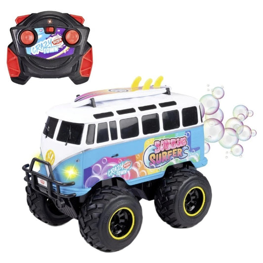 Dickie 1:20 Volkswagen T1 Bubble Bus Uzaktan Kumandalı Minibüs | 2.4 Ghz USB Şarj 30 Cm Baloncuk Fonksiyonlu Işıklı Sistem 6+ Yaş ve Üzeri Çocuklar İçin