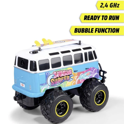 Dickie 1:20 Volkswagen T1 Bubble Bus Uzaktan Kumandalı Minibüs | 2.4 Ghz USB Şarj 30 Cm Baloncuk Fonksiyonlu Işıklı Sistem 6+ Yaş ve Üzeri Çocuklar İçin