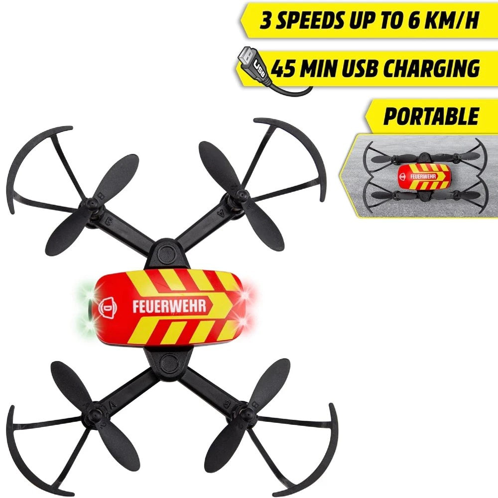 Dickie 1:60 Fire Drone Uzaktan Kumandalı Mini İtfaiye Drone