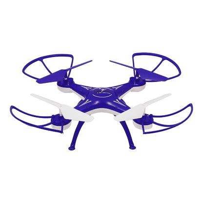 H010 RC Quadcopter Uzaktan Kumandalı Drone 2.4 Ghz 32 Cm USB Şarj 360° Takla Pervane Korumalı Tek Tuşla Geri Çağarma Mavi