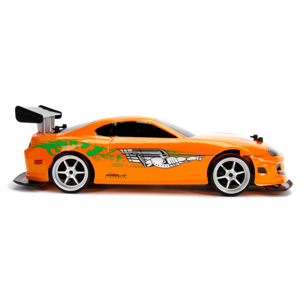 Jada 1:10 Brian's 1995 Toyota Supra MK4 Drift Uzaktan Kumandalı Araba | 2.4 Ghz USB Şarj 42cm 9 Km/s 4WD Fast & Furious  8+ Yaş ve Üzeri Çocuklar İçin