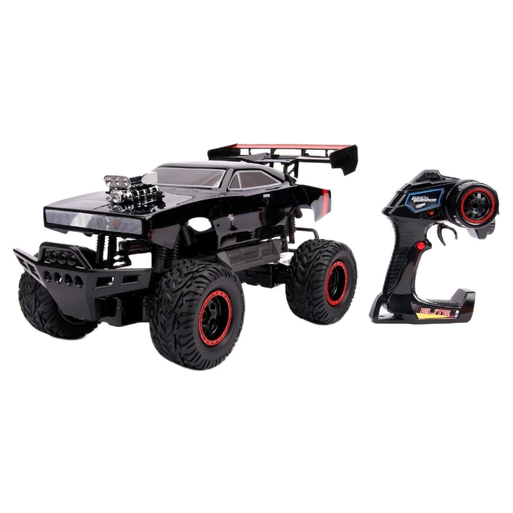 Jada 1:12 Dom's 1970 Dodge Charger (4x4) Uzaktan Kumandalı Araba | 2.4 Ghz USB Şarj 47 Cm Fast & Furious Lisanslı Turbo Modulu 8+ Yaş ve Üzeri Çocuklar İçin