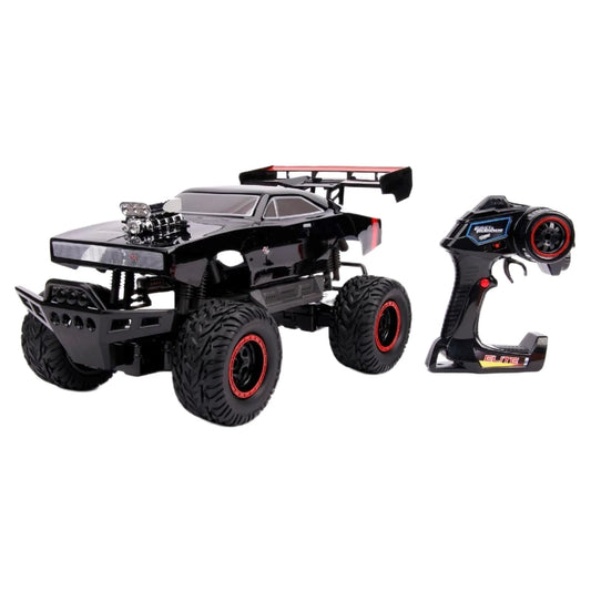 Jada 1:12 Dom's 1970 Dodge Charger (4x4) Uzaktan Kumandalı Araba | 2.4 Ghz USB Şarj 47 Cm Fast & Furious Lisanslı Turbo Modulu 8+ Yaş ve Üzeri Çocuklar İçin