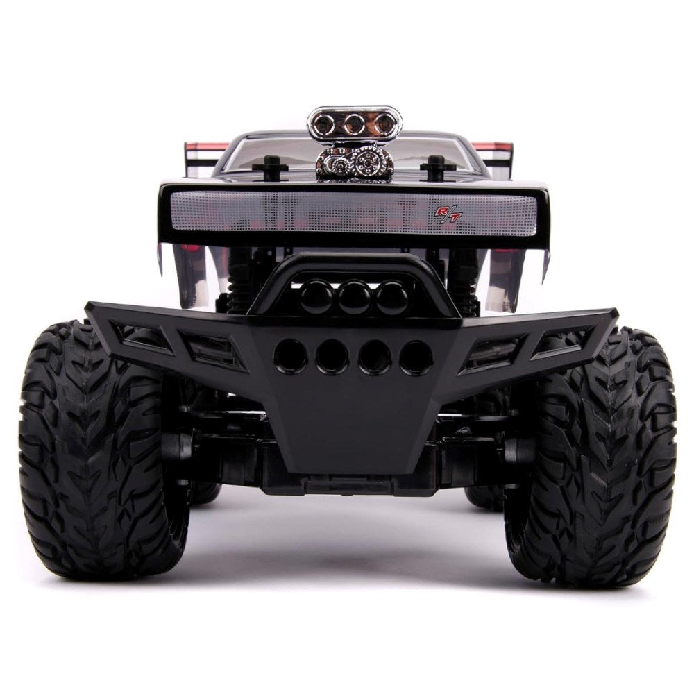 Jada 1:12 Dom's 1970 Dodge Charger (4x4) Uzaktan Kumandalı Araba | 2.4 Ghz USB Şarj 47 Cm Fast & Furious Lisanslı Turbo Modulu 8+ Yaş ve Üzeri Çocuklar İçin