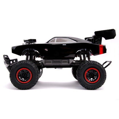 Jada 1:12 Dom's 1970 Dodge Charger (4x4) Uzaktan Kumandalı Araba | 2.4 Ghz USB Şarj 47 Cm Fast & Furious Lisanslı Turbo Modulu 8+ Yaş ve Üzeri Çocuklar İçin