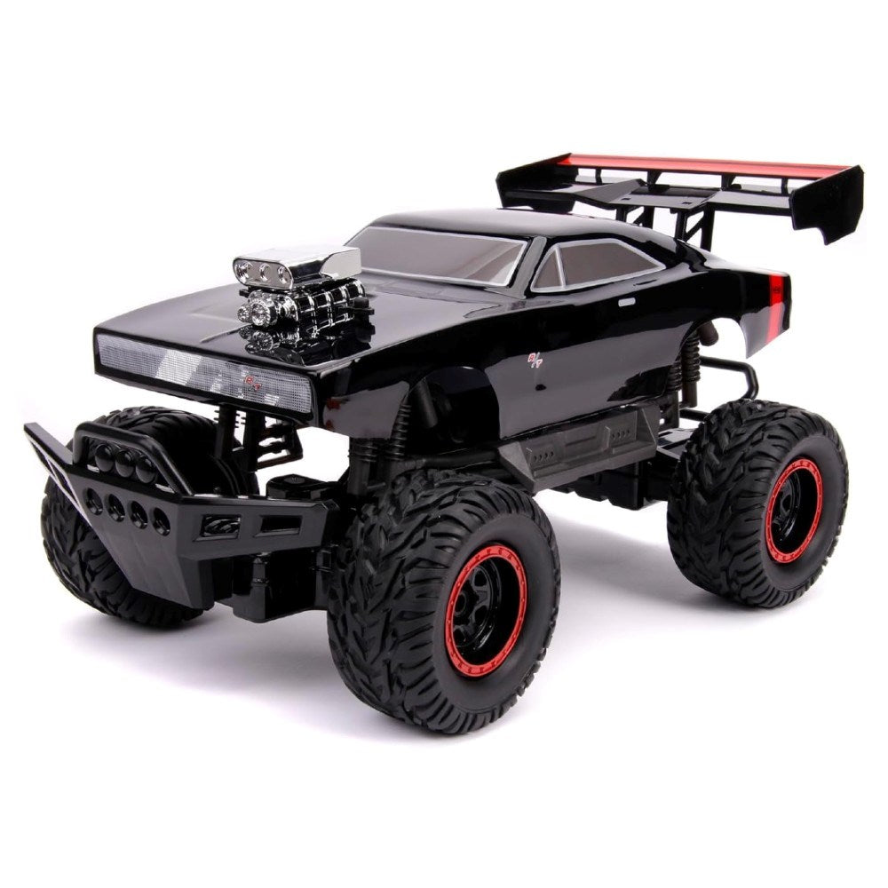 Jada 1:12 Dom's 1970 Dodge Charger (4x4) Uzaktan Kumandalı Araba | 2.4 Ghz USB Şarj 47 Cm Fast & Furious Lisanslı Turbo Modulu 8+ Yaş ve Üzeri Çocuklar İçin
