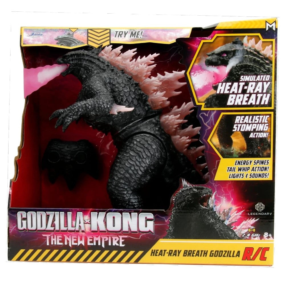 Jada 1:12 Legendary Godzilla Uzaktan Kumandalı Dev Figür | 2.4 Ghz 63 Cm Duman Efektli Sesli ve Işıklı Pençe Şeklindeki Kumanda 6+ Yaş ve Üzeri Çocuklar İçin