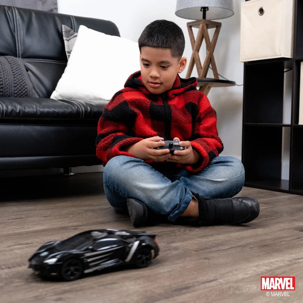 Jada 1:16 Black Panther Lykan Hypersport Uzaktan Kumandalı Araba | 2.4 Ghz USB Şarj 29 Cm Marvel Avengers Lisanslı Turbo Modlu 6+ Yaş ve Üzeri Çocuklar İçin