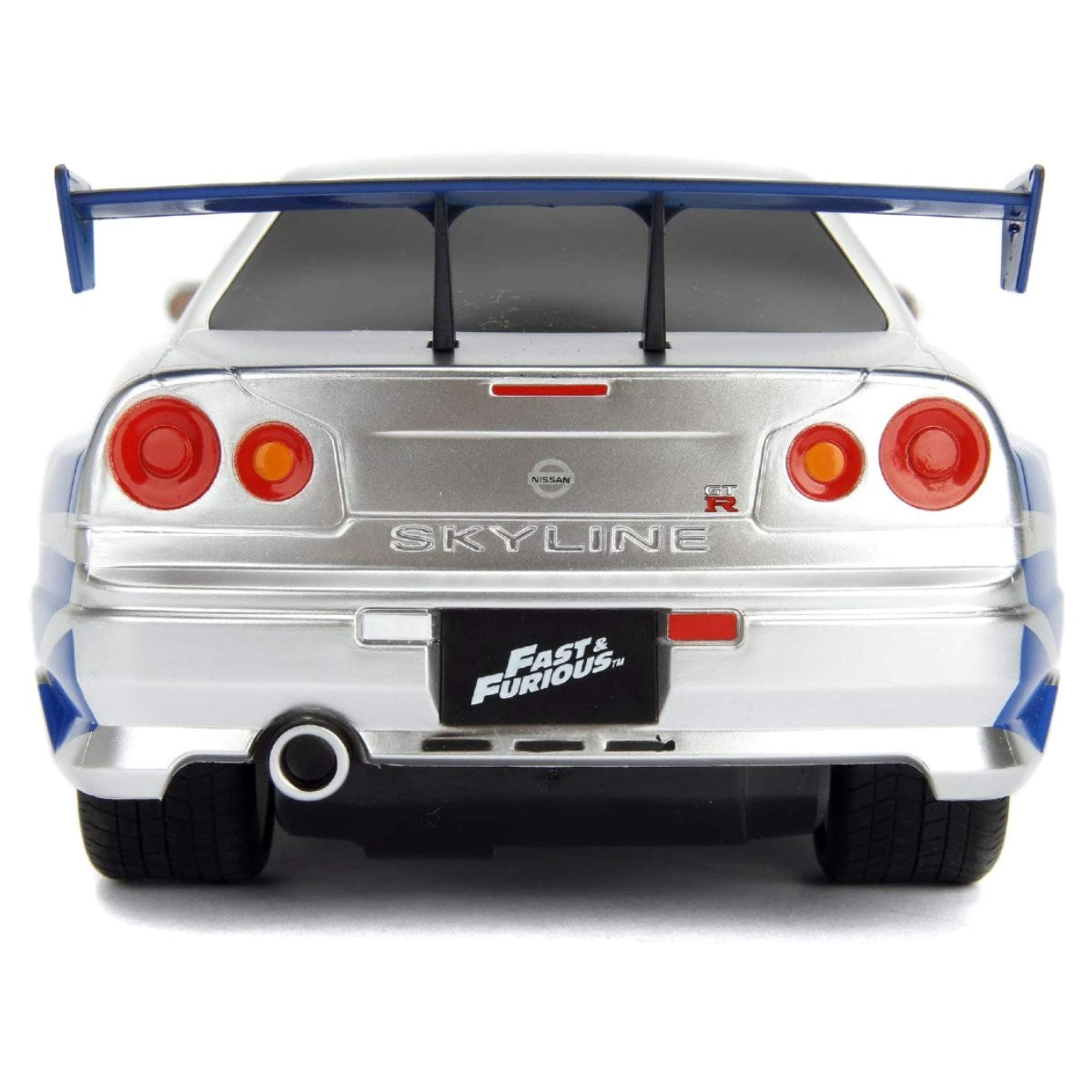 Jada 1:16 Brian's 2002 Nissan Skyline GT-R Uzaktan Kumandalı Araba | 2.4 Ghz USB Şarj 29 Cm BNR34 Turbo Modlu Fast & Furious 6+ Yaş ve Üzeri Çocuklar İçin