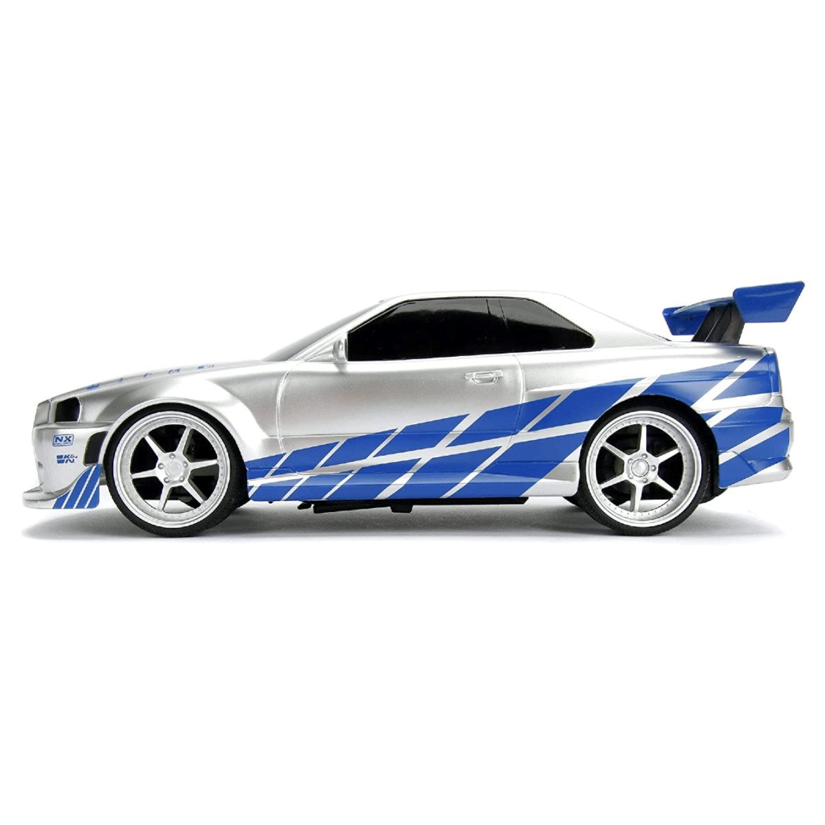Jada 1:16 Brian's 2002 Nissan Skyline GT-R Uzaktan Kumandalı Araba | 2.4 Ghz USB Şarj 29 Cm BNR34 Turbo Modlu Fast & Furious 6+ Yaş ve Üzeri Çocuklar İçin