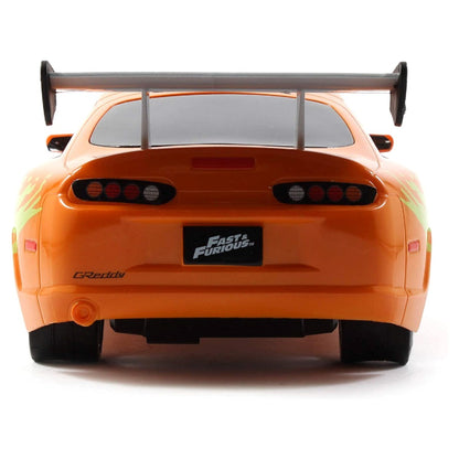 Jada 1:16 Brian's Toyota Supra MK4 Uzaktan Kumandalı Araba | 2.4 Ghz USB Şarj 29 Cm Turbo Fonksiyon Fast & Furious Turbo Modlu 6+ Yaş ve Üzeri Çocuklar İçin