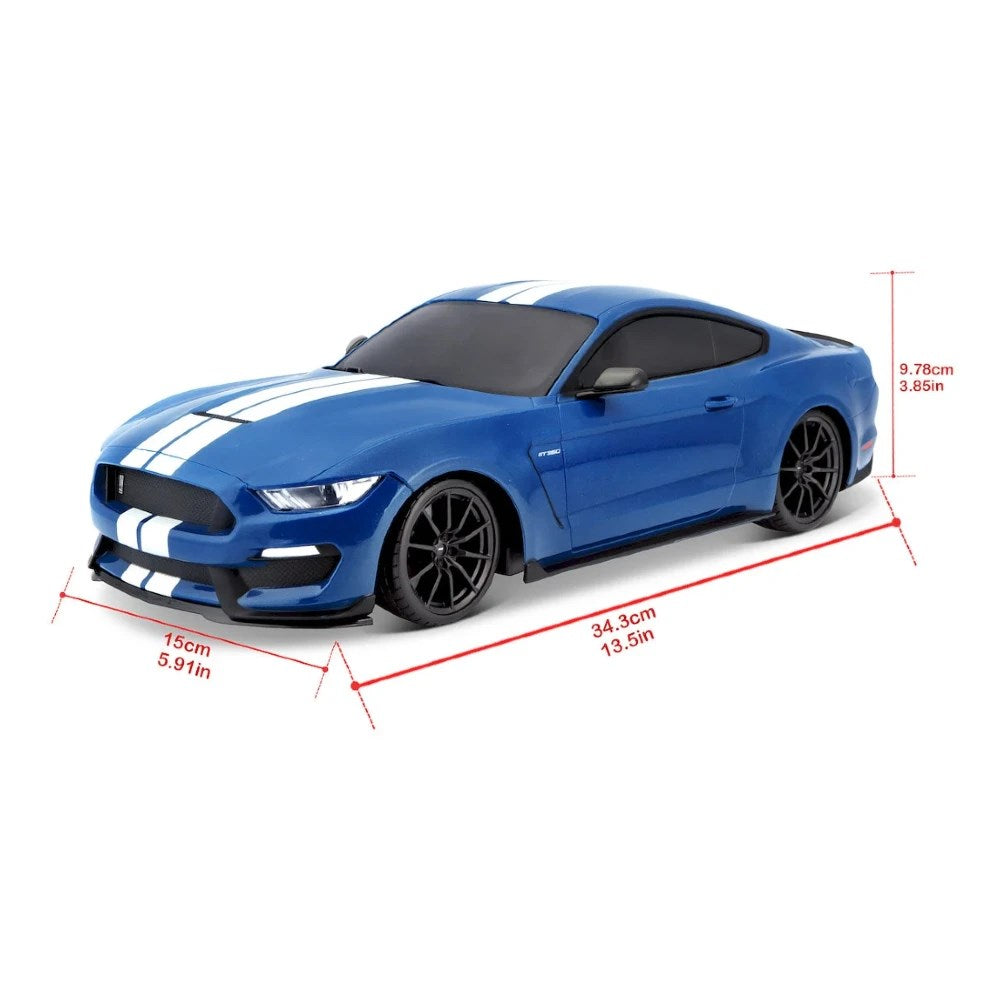 Maisto 1:14 Ford Shelby GT350 Uzaktan Kumandalı Araba | 2.4 Ghz 34 Cm USB Şarj Full Fonksiyon Işıklı Farlar ve Arka Lambalar 5+ Yaş ve Üzeri Çocuklar İçin