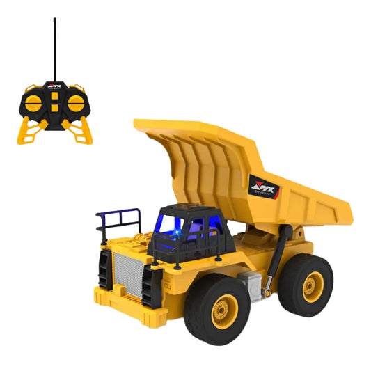 Mx 1:24 Dump Truck Uzaktan Kumandalı Damperli Kamyon | 40 Mhz USB Şarj Işıklı 5 Kanal Full Fonksiyon 15 Metre Mesafe 3+ Yaş ve Üzeri Çocuklar İçin