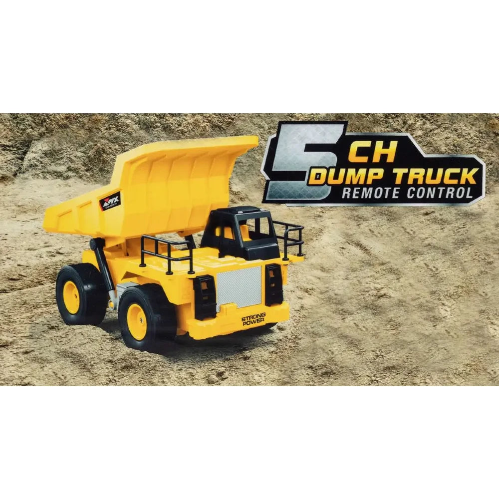 Mx 1:24 Dump Truck Uzaktan Kumandalı Damperli Kamyon | 40 Mhz USB Şarj Işıklı 5 Kanal Full Fonksiyon 15 Metre Mesafe 3+ Yaş ve Üzeri Çocuklar İçin