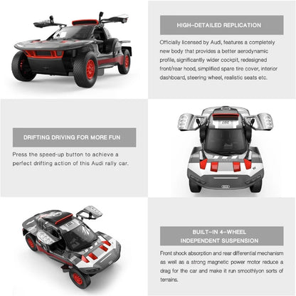 Rastar 1:14 Audi RS Q E-Tron E2 Drift Uzaktan Kumandalı Rally Arabası | 2.4 Ghz Full Fonksiyon 33 Cm LED Farlar