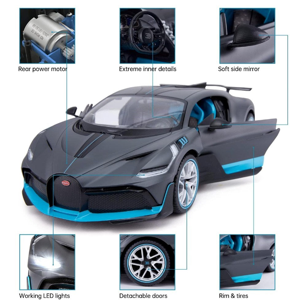 Rastar 1:14 Bugatti Divo Uzaktan Kumandalı Spor Araba | 2.4 Ghz Full Fonksiyon 33 Cm Işıklı Farlar
