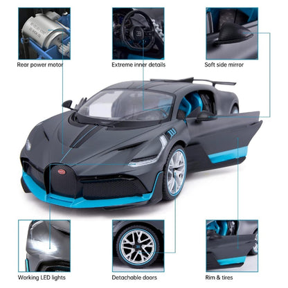Rastar 1:14 Bugatti Divo Uzaktan Kumandalı Spor Araba | 2.4 Ghz Full Fonksiyon 33 Cm Işıklı Farlar